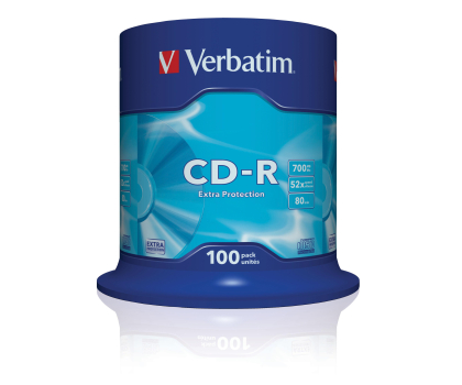 Płyta CD/DVD/Blu-Ray Verbatim 700MB/80min. Audio CD 52x CAKE 100szt.